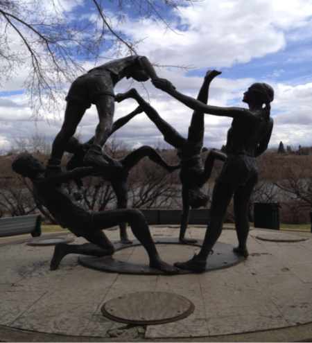 Saskatoon Tribute to Youth Statue