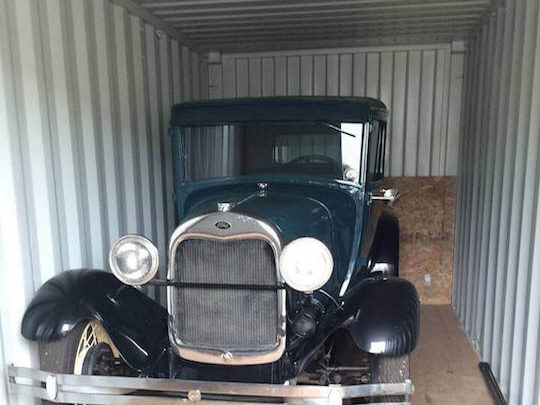 Antique Car in Shed