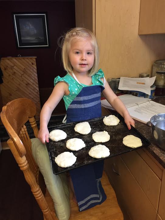 Granddaughter Baking