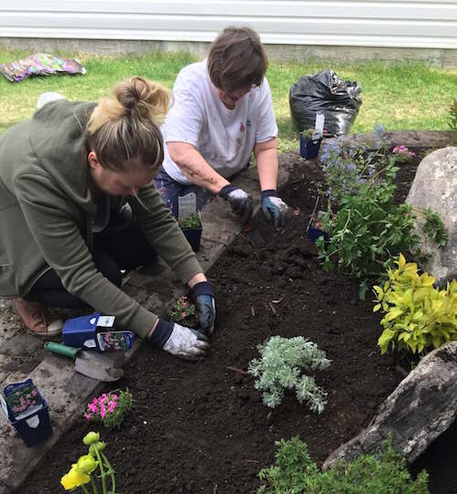 Mother and Daughter Planting