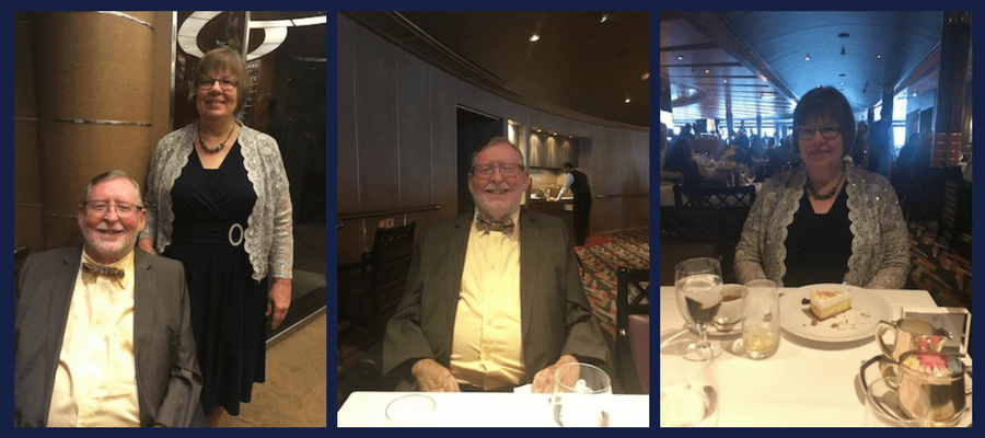 Dining Room Dress-up Night on Alaskan Cruise