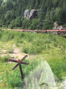 Skagway Train Trip Cross Marker 